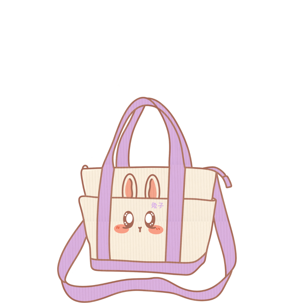 (Pre-Order) Bunny Corduroy Tote Bag - Euphoric Sun