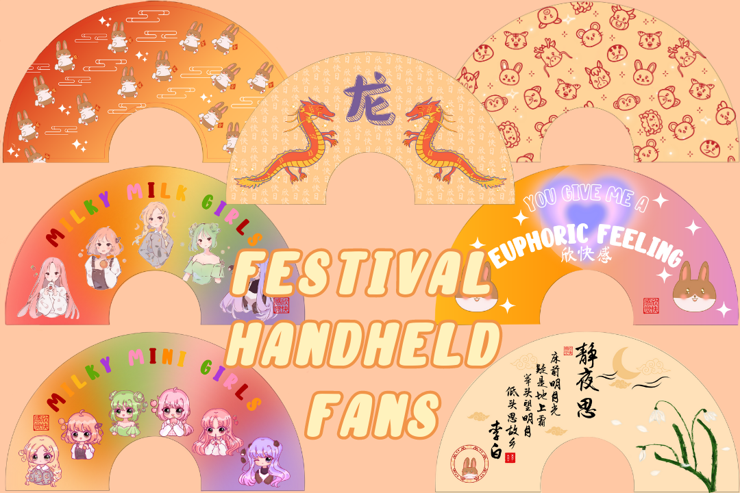 Festival/Rave Handheld Fans – Euphoric Sun