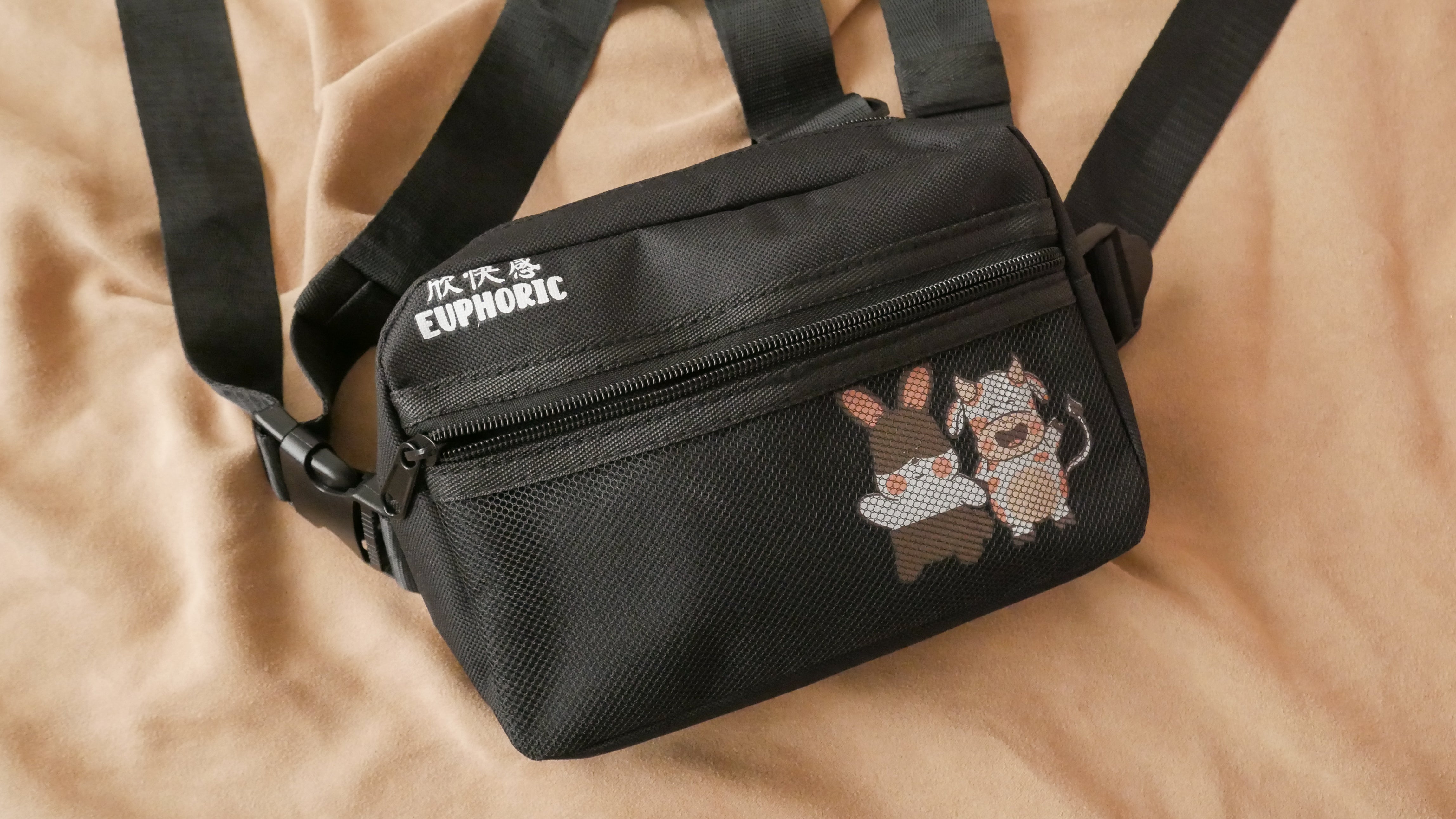 UNIOND Sky monkey and pig Printed Sling Bag Crossbody Chest Bag Adjustable  Shoulder Backpack for Sport Travel